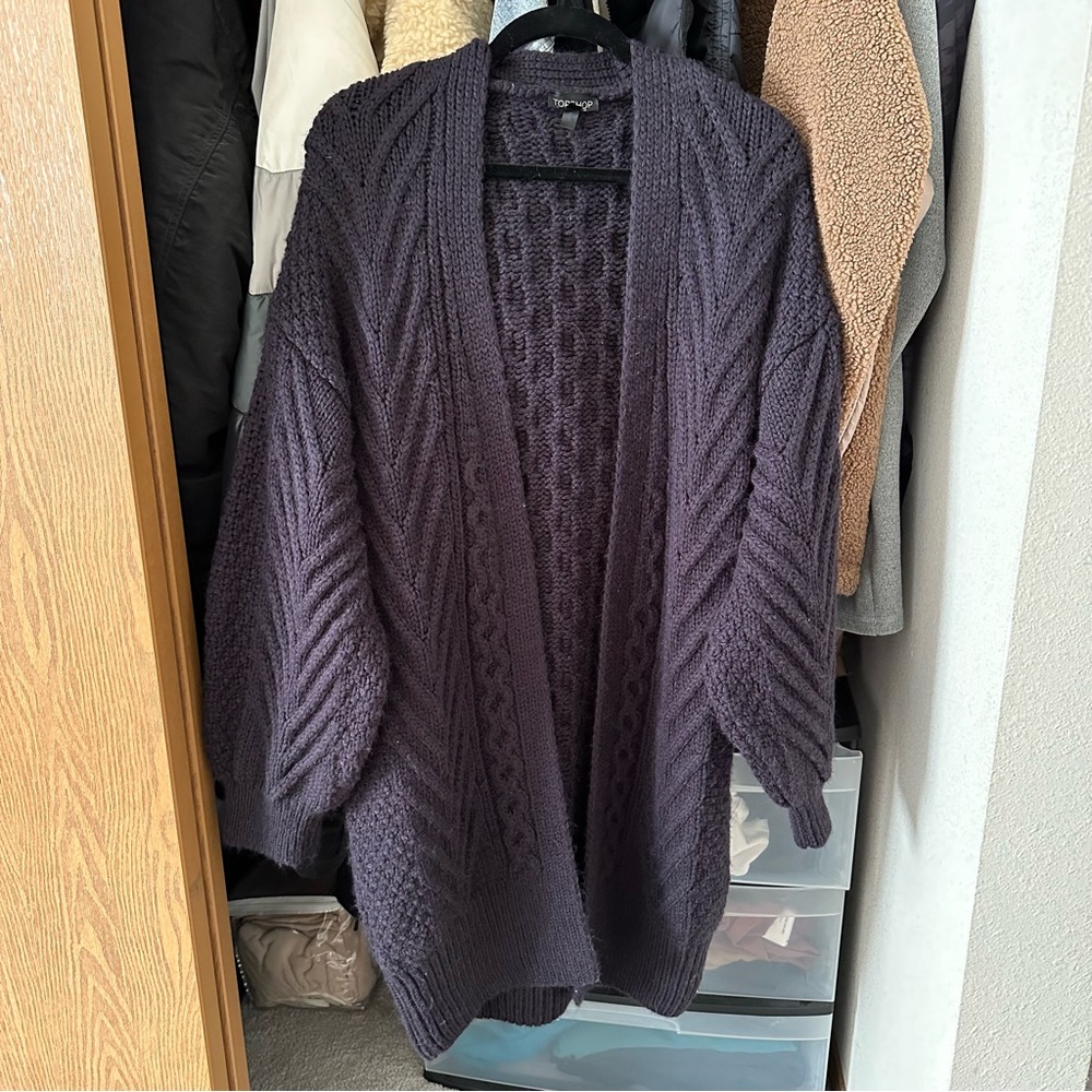Topshop Chunky Knit Cardigan
